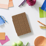 Brown Leather Geometric Pattern GR3 iPad Mini Cover<br><div class="desc">Cool vintage brown leather texture print geometric pattern embossed look.</div>