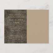 Brown Leather - Graduation Announcement Post Card (Back)