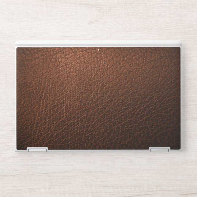 Brown Leather HP EliteBook X360 1030 G3/G4 HP Laptop Skin (Front)