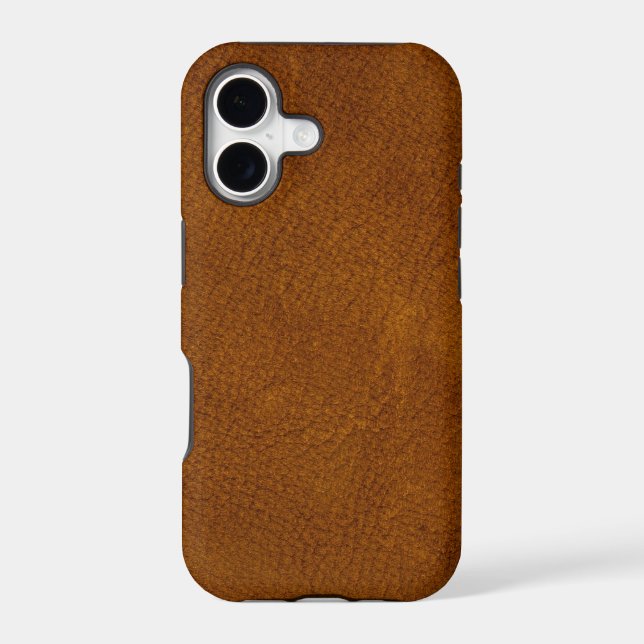 Brown leather iphone case (Back)