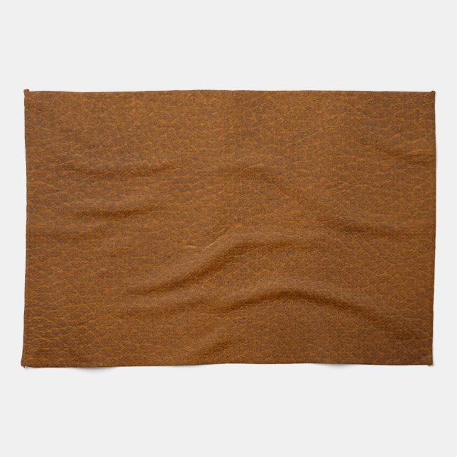 BROWN LEATHER KITCHEN TOWEL (Horizontal)