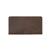 Brown Leather Lawyer Style Checkbook Cover (Back)