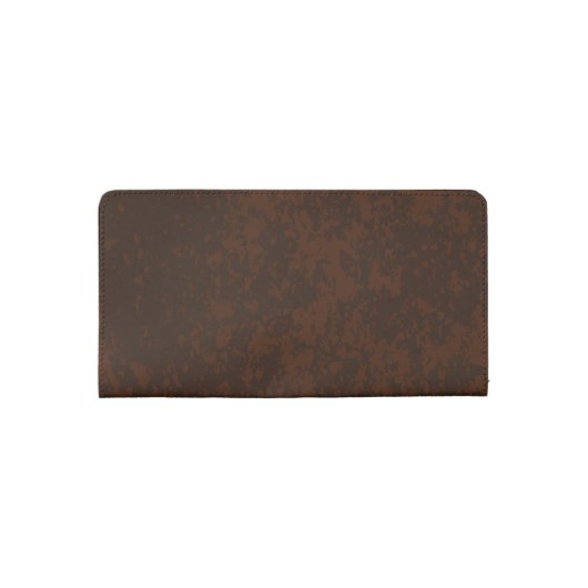 Brown Leather Lawyer Style Checkbook Cover (Back)
