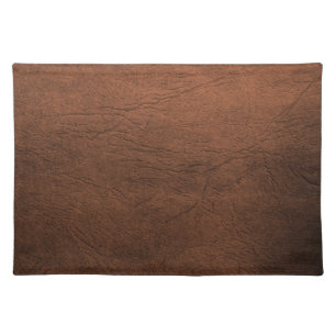Brown Leather Look Cloth Placemat