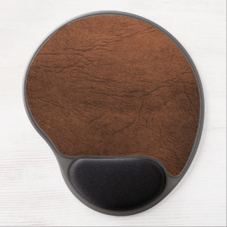Brown Leather Look Gel Mouse Pad