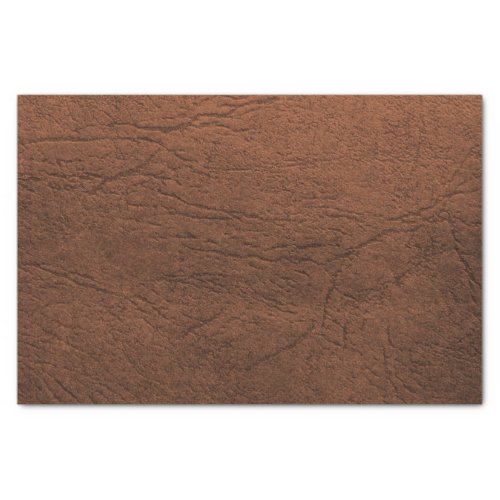 Brown Leather Look Tissue Paper