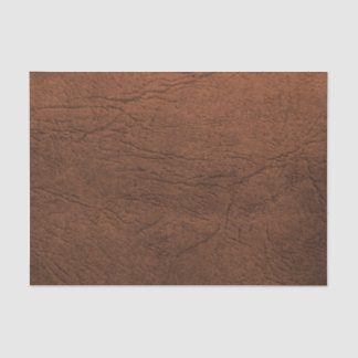 Brown Leather Look Tissue Paper