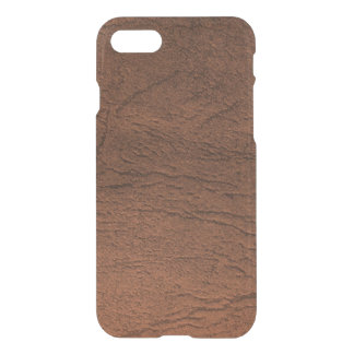 Brown Leather Look iPhone SE/8/7 Case