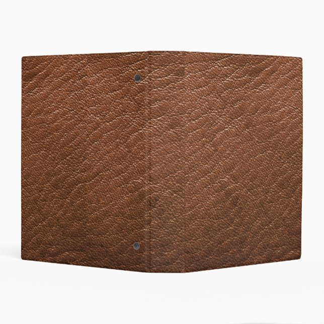 Brown leather   mini binder (Background)