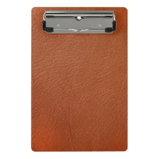 Brown Leather Mini Clipboard
