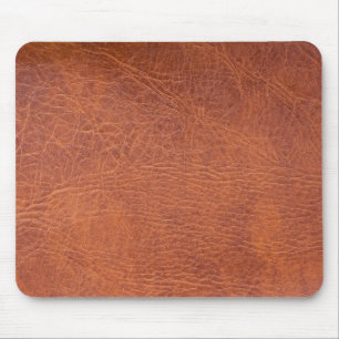 Brown leather mouse pad