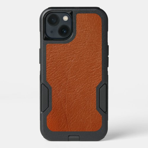 Brown Leather iPhone 13 Case