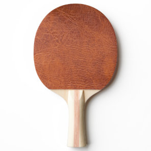 Brown leather Ping-Pong paddle