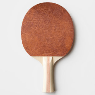 Brown leather Ping-Pong paddle