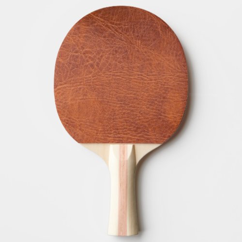 Brown leather Ping_Pong paddle