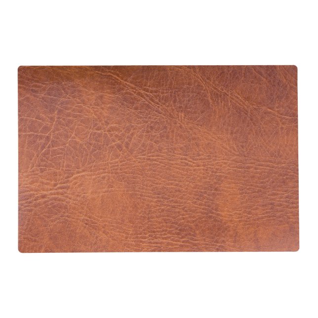 Brown leather placemat (Front)
