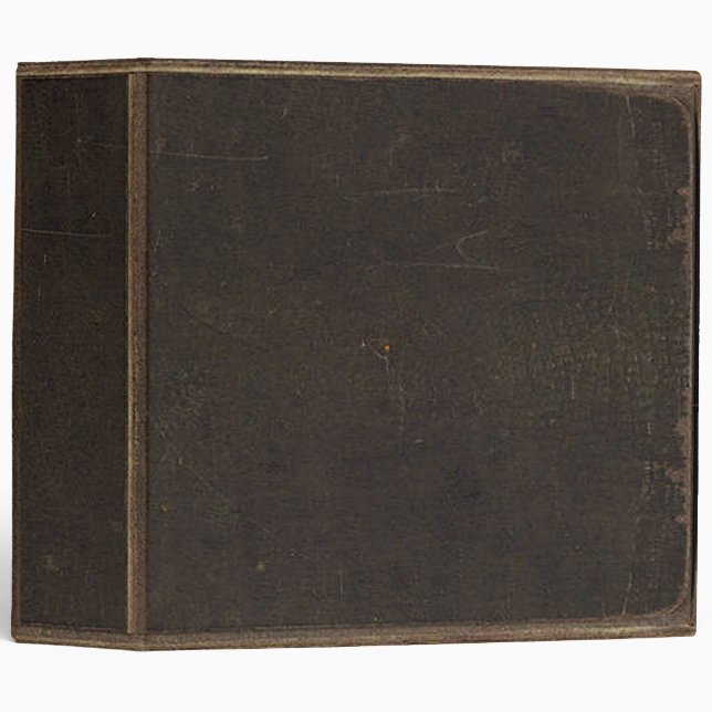 Brown Leather Print Binder (Front/Spine)