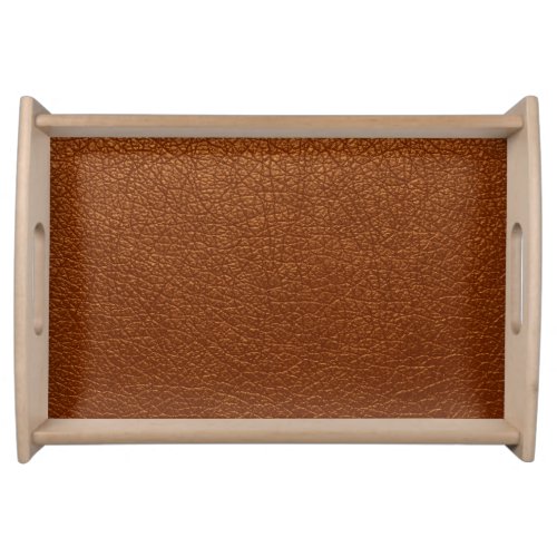 Brown Leather Serving Tray