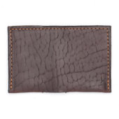 Brown Leather Slim Wallet (Flat)