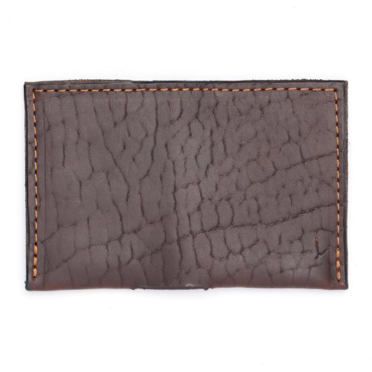Brown Leather Slim Wallet (Flat)