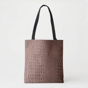 Brown leather texture background close up macroski tote bag