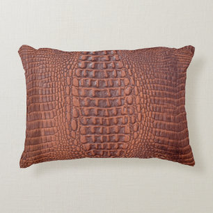 Brown leather texture backgroundabstract,aged,anim accent pillow