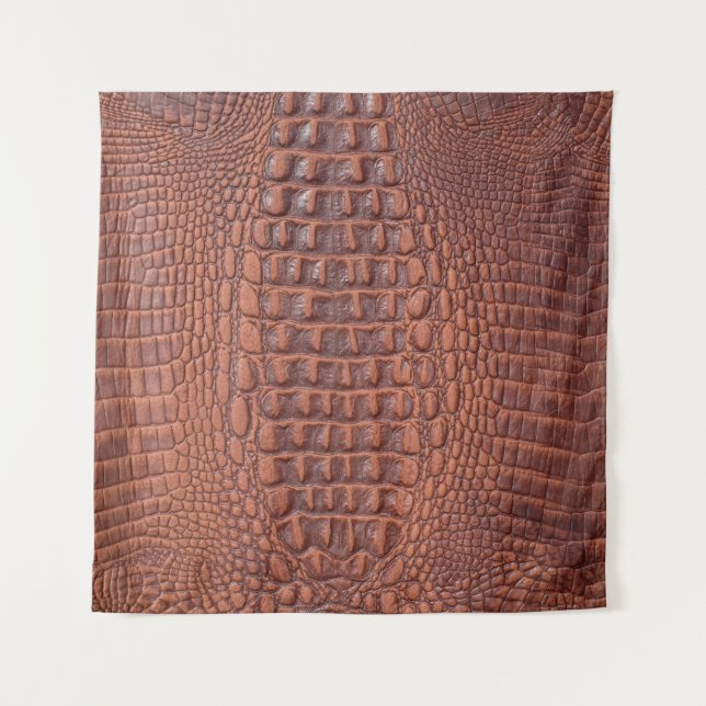 Brown leather texture backgroundabstract,aged,anim tapestry (Front)