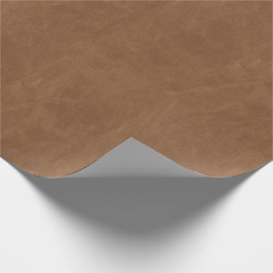 Brown Leather Texture Decoupage Wrapping Paper