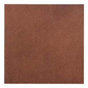 Brown leather texture faux canvas print