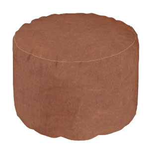 Brown leather texture image pouf
