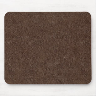 Brown leather texture mouse pad