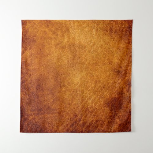Brown leather texture tapestry