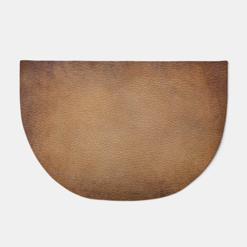 Brown Leather Texture Vintage Background Closeup Doormat
