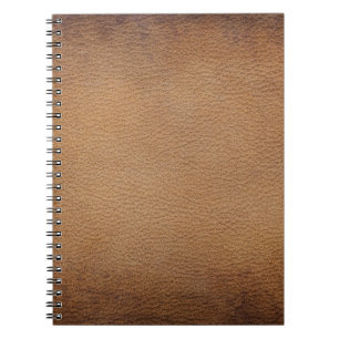 Brown Leather Texture: Vintage Background Closeup Notebook