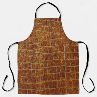 Brown Leather: Textured Background. Apron