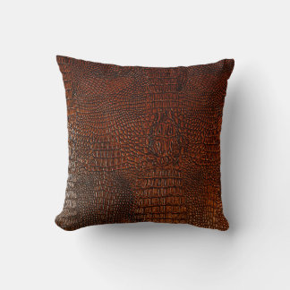 Brown leather textureleather,abstract,antique, ,ba throw pillow