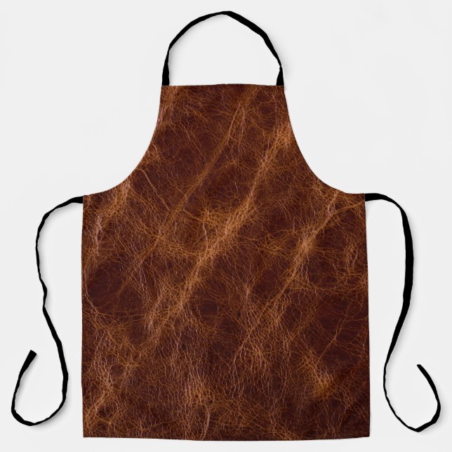 Brown leather textureleather,texture,abstract,acce apron (Front)