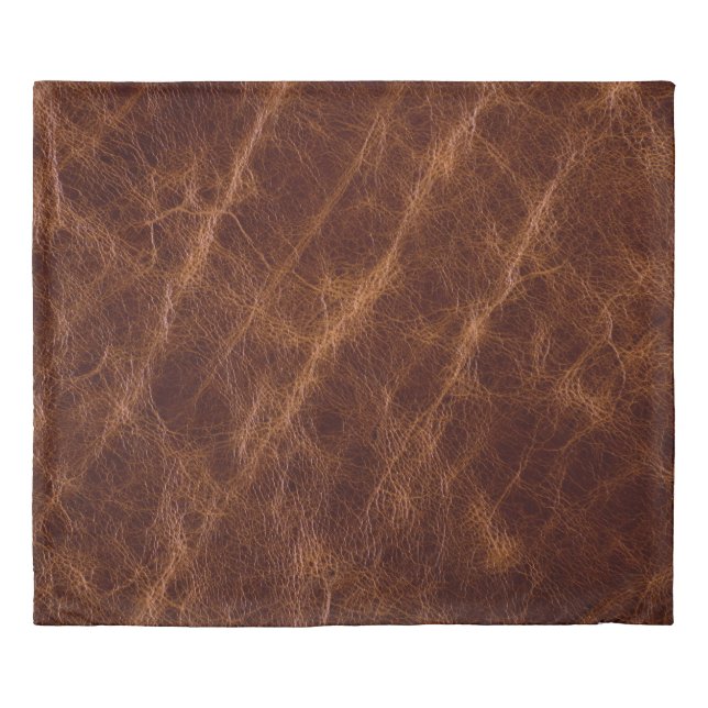 Brown leather textureleather,texture,abstract,acce duvet cover (Front)