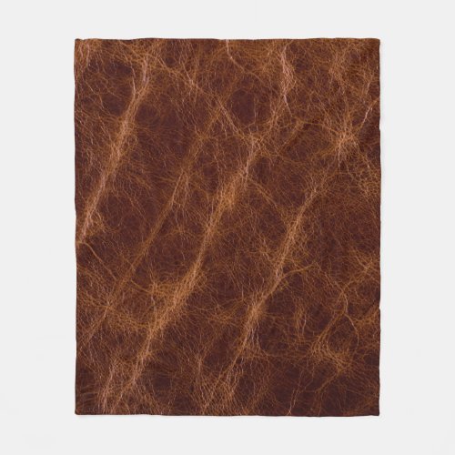Brown leather textureleathertextureabstractacce fleece blanket