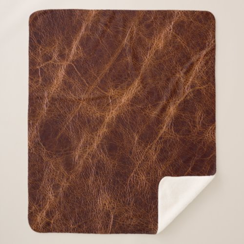 Brown leather textureleathertextureabstractacce sherpa blanket