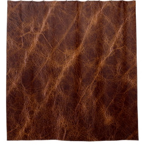 Brown leather textureleathertextureabstractacce shower curtain
