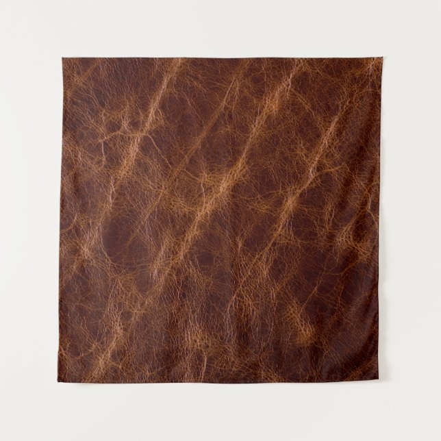 Brown leather textureleather,texture,abstract,acce tapestry (Front)