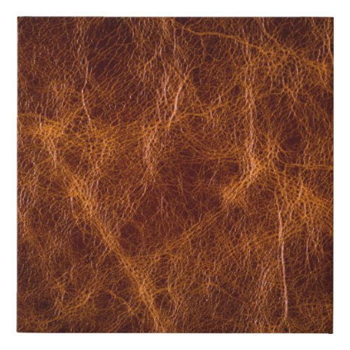 Brown leather textureleathertexturebackgroundar faux canvas print