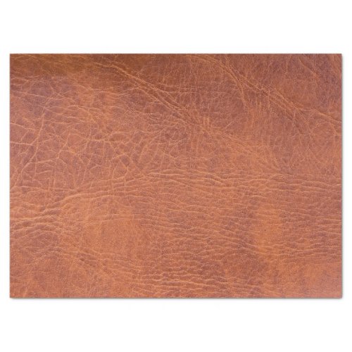 Brown leather tissue paper