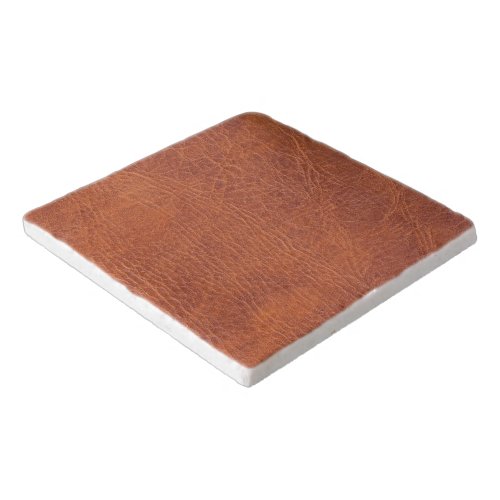 Brown leather trivet