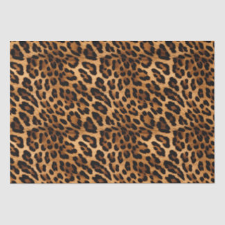 Brown Leopard Animal Print Tissue Paper