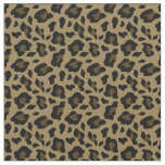 brown leopard pattern animal print fabric