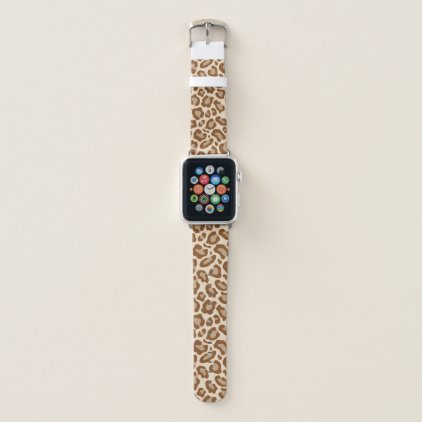 Brown Leopard Print Apple Watch Band