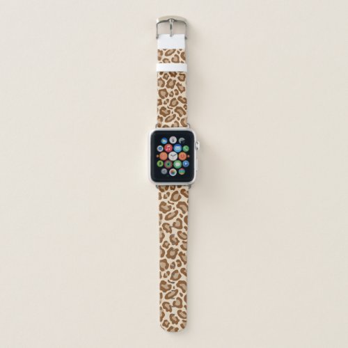 Brown Leopard Print Apple Watch Band