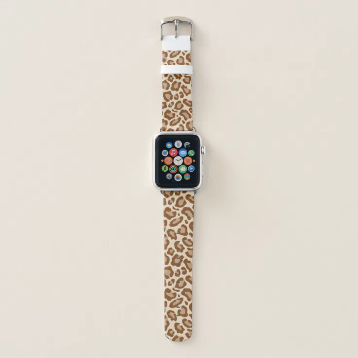 Brown Leopard Print Apple Watch Band | Zazzle Brown Leopard Print Apple Watch Band | Zazzle